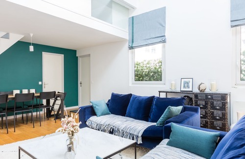 Batignolles House | Beautiful Blues in Batignolles, by Veeve