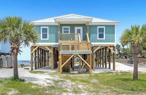Fort Morgan Pines House | Brand New Home with Amazing Bay Views and 1-1/2 Block Walk to Gulf of Mexico