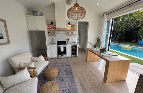 Westchester House | Charming bungalow with pool, hot tub, fire pit & AC minutes from beach and LAX.