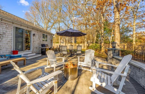 West Hyannisport House | Charming Family Retreat with Private Hot Tub & Firepit Near Cape Cod Beaches, Barnstable MA