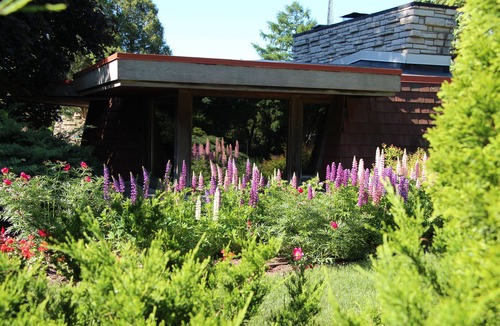 Mount Horeb Cottage | Clarance Gonstead Guest Cottage, Prairie Style, Stone & Tide Water Cypress