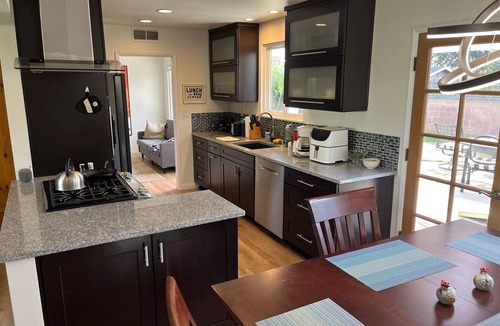 Goleta House | Clean 3 BR 2 BA w hot tub, yard, AC, near beaches, UCSB. Dog ok, sleep 5-6