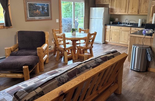 Side Lake Cabin | Cozy 2-bedroom cabin in tranquil Side Lake. On the water, dock space available.