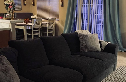 Oxnard Dunes House | Cozy bedroom within a beach house in lovely Oxnard