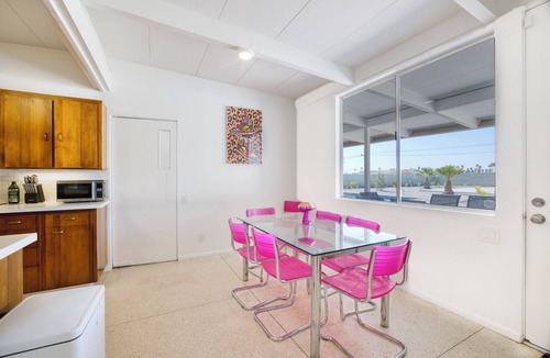 Indio House | Desert Escape: 5BR Mid-Century Home w/Pool, Spa, Firepit & Pickleball Court!