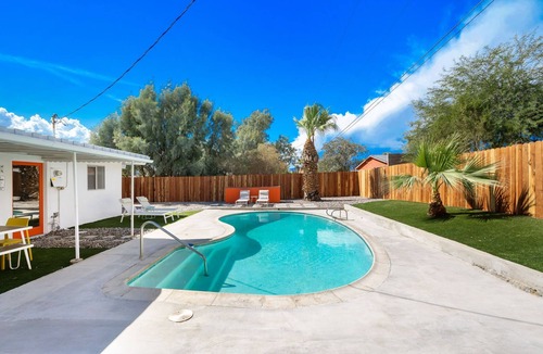 Desert Hot Springs House | Desert Pool Home w/Private Pool, Game Room & Fenced Yard, Sleeps 8
