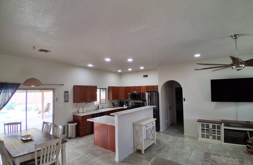 Desert Foothills House | Desert Sunshine Lagoon, Beautiful 2 bed 2 bath house with pool and amazing patio