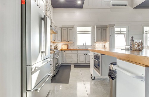 Oconto House | Dock & Panoramic Bay Views: Oconto Retreat!