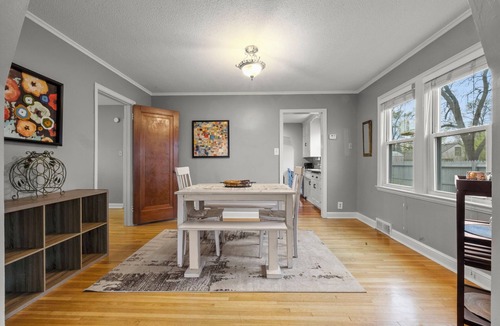 Anoka Apartment | Downtown Anoka 2BR Steps to Shops & Rum River