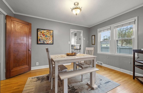 Anoka Apartment | Downtown Anoka 2BR Steps to Shops & Rum River