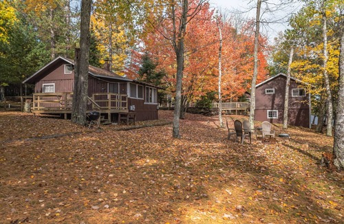 St Germain Cabin | Enchanting lakeside cabin on Little Saint Germain with amazing views and sandy b