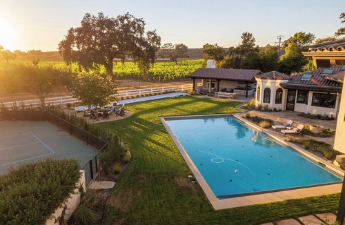 Santa Ynez House | Exclusive Estate - tennis, pickle, pool, grill, firepit, vineyard views!