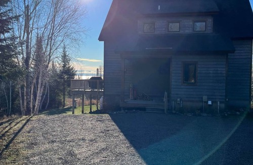 Grand Marais House | Fall River Road in Grand Marais | Woods & Lake Superior View