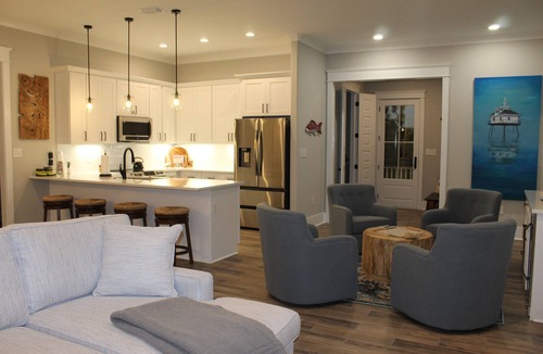 Surf Side Shores House | Family friendly home, private beach access, hot tub, game area, ample parking