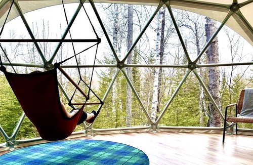 Grand Marais RV Rental | Gorgeous Off-Grid Glamping Dome on the Pincushion Trail System, Perfect for a Weekend of Hiking