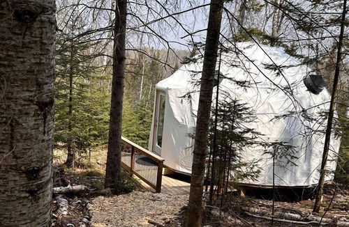 Grand Marais RV Rental | Gorgeous Off-Grid Glamping Dome on the Pincushion Trail System, Perfect for a Weekend of Hiking