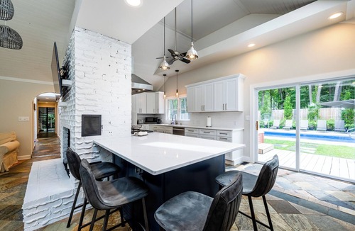 Harbert House | Harbert Hideaway - A 4 min walk to the beach with private pool and hot tub.
