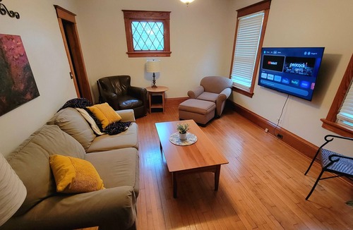 Kutzky Park House | Hart House/One Bed, 1 Ba, St Mary's Mayo Clinic from the Front Porch