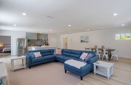 Waveland House | Heated Pool, Walk 2 Beach, 3 King Beds, Sand Volleyball, Firepit, Pet Friendly
