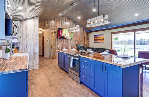 Nekoosa House | Ice Fishing On-Site: Waterfront Nekoosa Home!