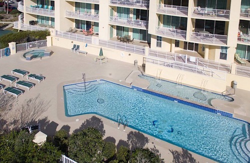 Fort Morgan Condo | Indies 501 Gulf of Mexico View Condo from Wrap Around Balcony by RedAwning