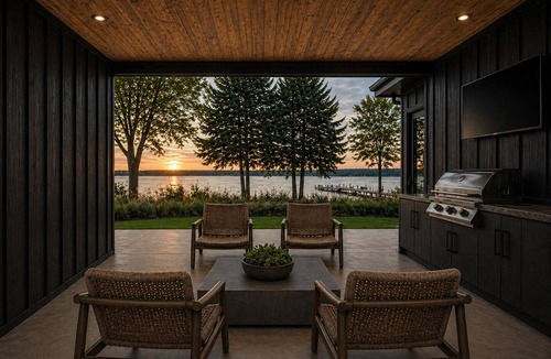 Madison Lake House | Iron Haus - Luxury Lakeside Cabin: Sleeps 22