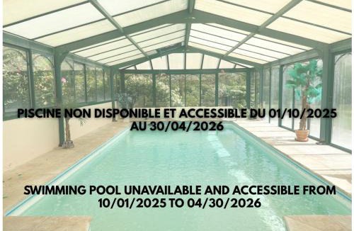 Saint-Sulpice-sur-Risle House | La Maison du Tilleul avec Piscine couverte chauffée