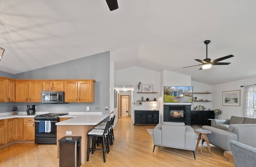 Twin Lakes House | Lake Access Big Blue Lakehouse Pier, Game Room, Boat Parking & A+ Views