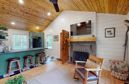 Manitowish Waters House | Lakefront escape on Rest Lake with dock, firepit & bike trail access