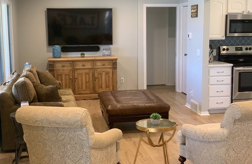 Nekoosa House | Lakefront home Minutes to Sand Valley Golf Resort Pontoon rental option