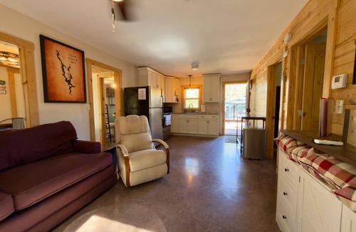 Chetek House | LAKEFRONT-PRIVATE DOCK Modern 2BR "Sunset Deck" at Chetek, Sleeps 6