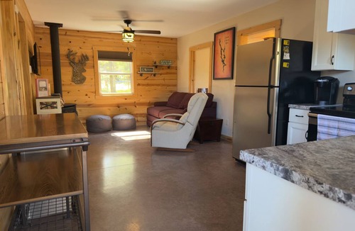 Chetek House | LAKEFRONT-PRIVATE DOCK Modern 2BR "Sunset Deck" at Chetek, Sleeps 6