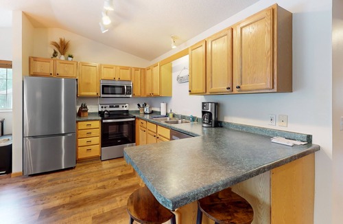 St Germain Condo | Lakeside condo with brand-new kitchen appliances, firepits, & easy trail access