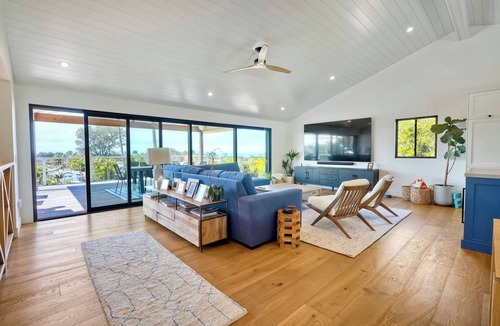 Encinitas House | Leucadia beach house; pool, ocean view & walkable