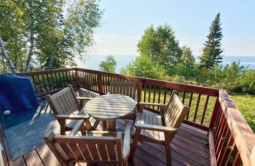Lutsen Condo | Located directly on Lake Superior, this bright and comfortable condo is ideal for families or groups
