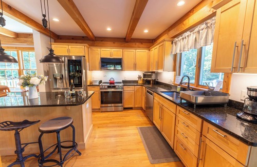 West Brewster House | Located in an idyllic wooded neighborhood in Brewster