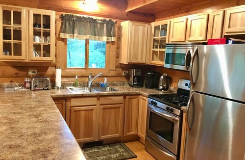 Babcock Cabin | Log Cabin Near Lakes & Trails – Fireplace, Fire Pit, Patio & Games for All