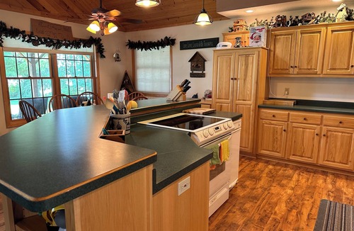 Burtrum House | Lovely lakefront home-zero entry shoreline. Pontoon and snowmobile trail access.