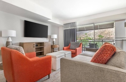 Canyon Corridor Hotel | Luxe Palm Springs Villa w/Resort Pool, Spa, Waterslides & Sunset Views