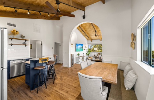 Santa Barbara Cottage | Luxury Farmhouse Cottage with Ocean & Island Views, Spa, Fire Pit & Hammocks