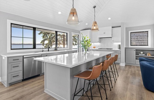 Shoreview House | Luxury Lakefront Retreat with Hot Tub and Private Beach - Sleeps 14
