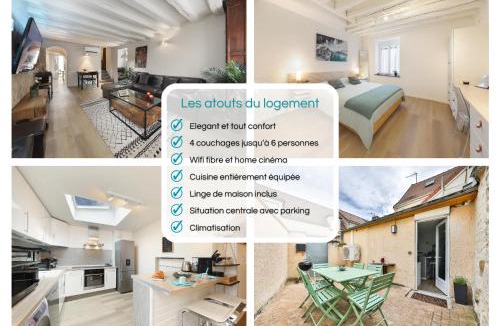 Orry-la-Ville House | Maison entière climatisée pour 6 personnes avec parking proche Astérix, Roissy CDG, Chantilly, Le Bourget