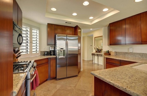 La Quinta Condo | 🧡Majestic Mountains & Tranquil Golf Views 🧡Pool & Spa✦BBQ✦King Beds✦Dogs Ok✦