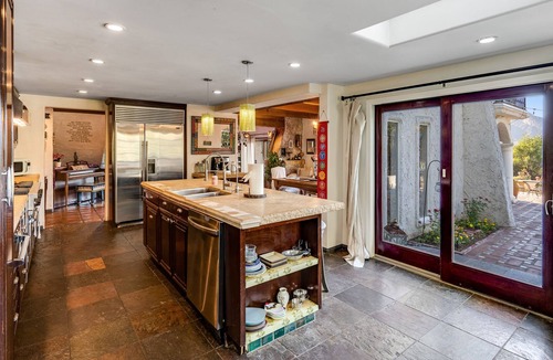 Calabasas House | Mediterranean paradise with lovely pool & spa, mountain-view yoga deck & patios