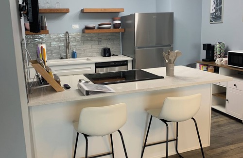 Downtown Omaha Condo | Midtown Condo with patio