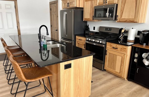 New Lisbon House | Modern 4 bedroom Lake House on Private Lake near WI Dells & Castle Rock Lake