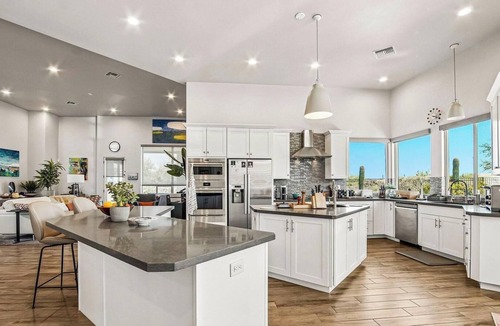 Rio Verde Foothills House | Modern desert contemporary 4 bedroom home with a large pool, spa, mountain views