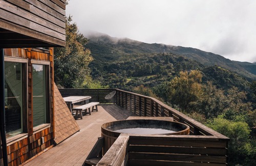 Santa Barbara Ski Chalet | Modern Mountain A-Frame with Ocean + Island Views