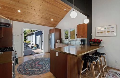 Carpinteria House | Modern Retreat with Vaulted Wood Ceilings & Private Outdoor Space