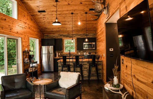 Hayward Cabin | Modern Rustic Cabin - ATV & Snowmobile Trail Access - Fire Pit